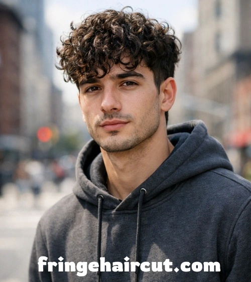 Textured Fringe Haircut: Trendy Styles Men Will Love 5 Curly Fringe