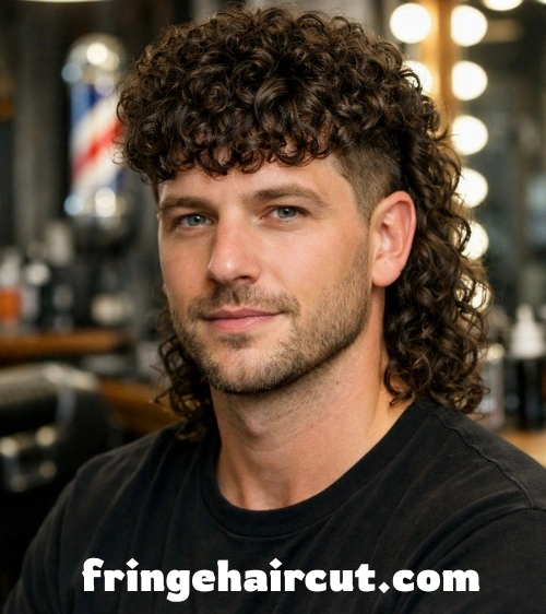 Textured Fringe Haircut: Trendy Styles Men Will Love 12 Curly Mullet