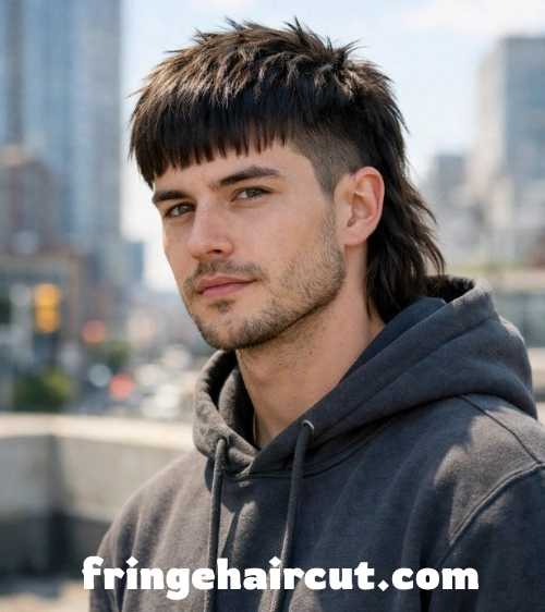 Textured Fringe Haircut: Trendy Styles Men Will Love 11 Fringe Mullet