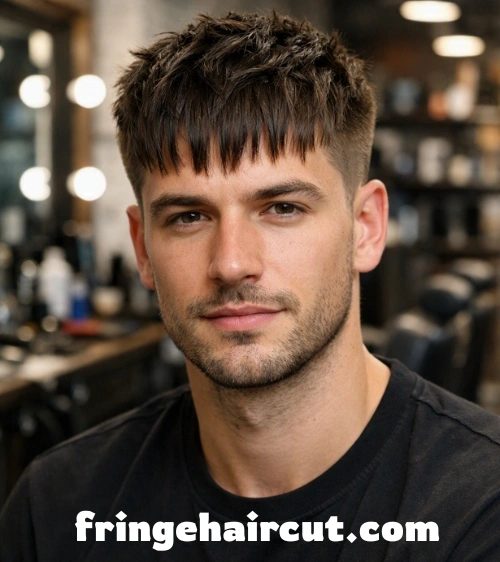 Fringe Haircut: Bold & Stylish Looks Men Will Love 19 Messy French Crop