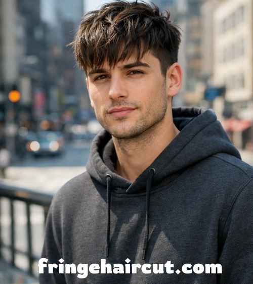 Messy Fringe Haircut: Ultimate Stylish Looks You’ll Love 7 Messy Fringe with Taper