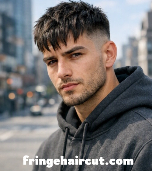 Fringe Haircut: Bold & Stylish Looks Men Will Love 4 Mid Fade Textured Fringe
