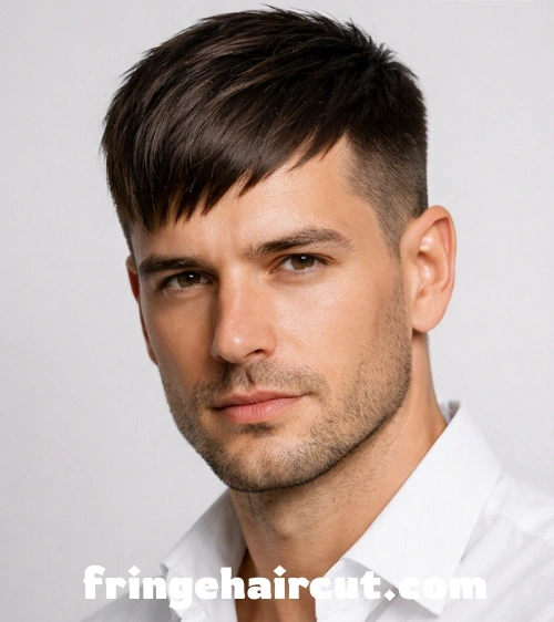 Short Side Swept Fringe