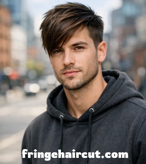 Fringe Haircut: Bold & Stylish Looks Men Will Love 8 Side Swept Fringe