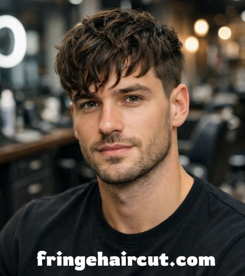 Textured Fringe Haircut: Trendy Styles Men Will Love 6 Wavy Fringe