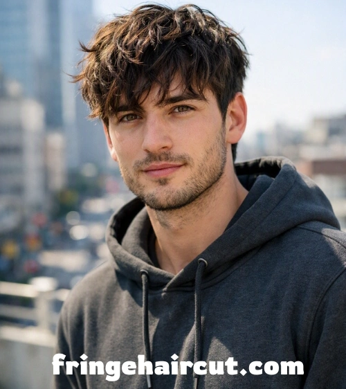 Fringe Haircut: Bold & Stylish Looks Men Will Love 15 Wavy Messy Fringe